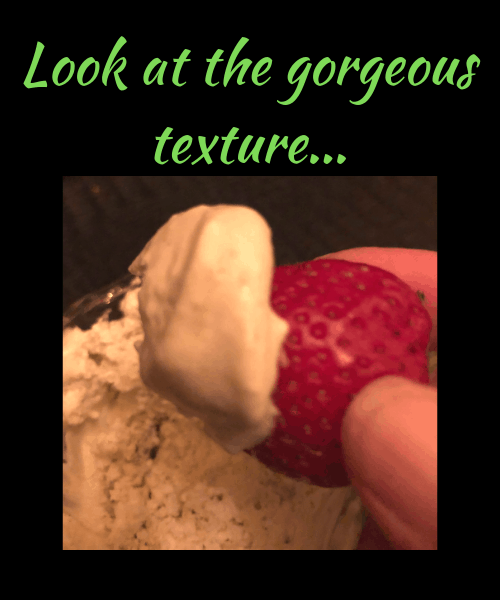 ice cream and strawberry