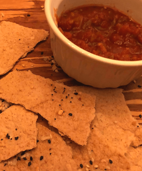 Simple keto tortilla chips