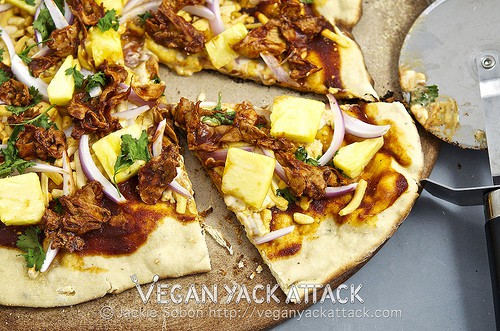 BBQ Gardein Pineapple Pizza