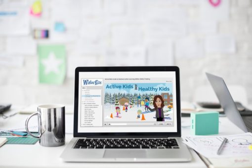 WinterKids Offering a FREE Spring Virtual Training for Preschool Teachers GOAL Training bright mockup scene with macbook pro