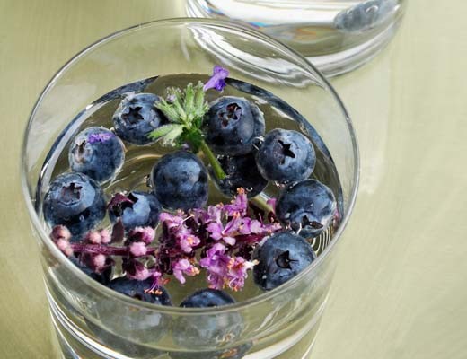 Água Detox de Mirtilos com Lavanda | Dicas de Saúde