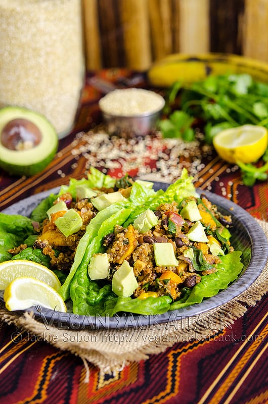 Fiesta Lettuce Wraps on a plate