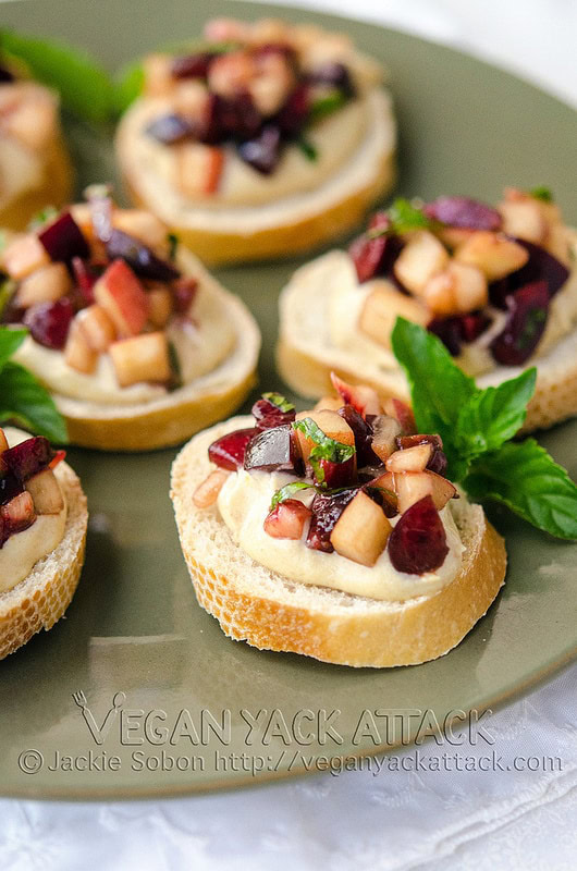 Stone Fruit Bruschetta Orange Cream Crostinis