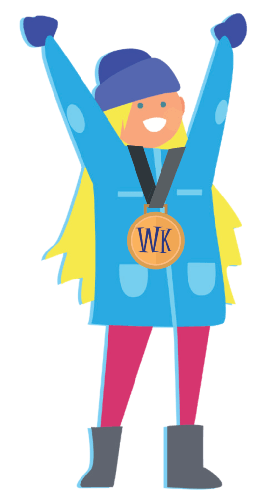 Animated Girl With Medal