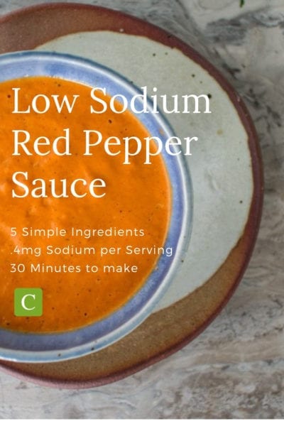 low sodium roasted red bell pepper sauce