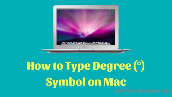 How to insert the degree symbol in Windows, Mac, Android, and iOS 5 How to Type Degree Temperature Symbol in Mac OS X