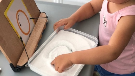 Salt Writing Tray Activity