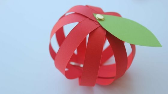 Artesanía de Manzana de Papel 3D