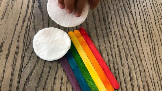 rainbow popsicle stick craft 1