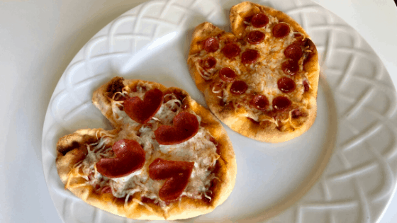 Heart Pizzas for Vday