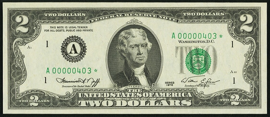 1976 $2 New York District Notes Uncirculated FR# 1935-B
