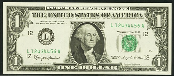 2009 One Dollar Federal Reserve Note