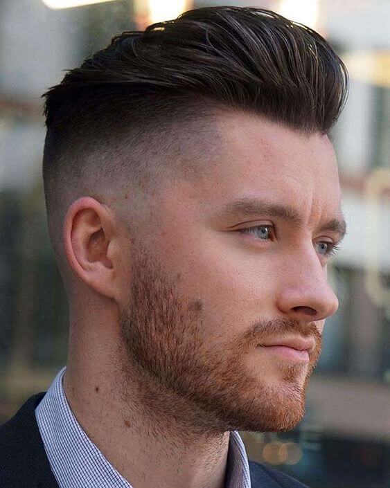 men smooth haircut pulled back 2020