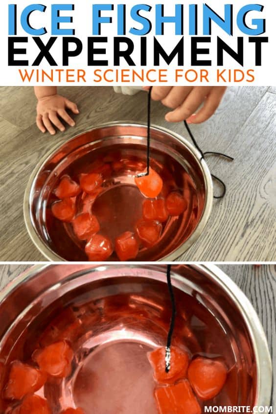 Cool Ice Fishing Winter Science Experiment for Kids