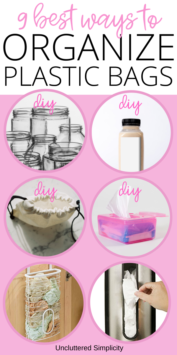 pin best ways to store plastic bags