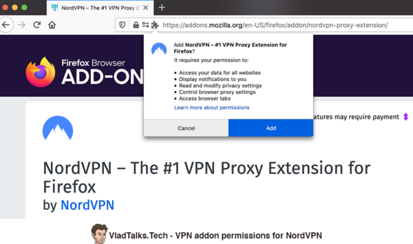 setup vpn firefox