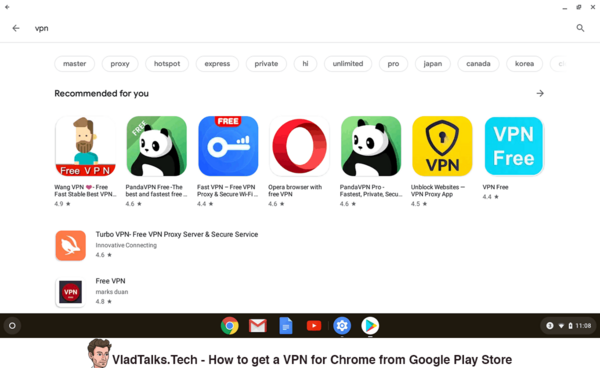 How to use a VPN for Chromebook. Do you need a spellbook? 12 How to search for a VPN for Chrome in Google Play Store