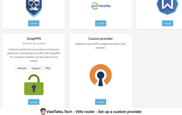 Vilfo review: Hands-on with an impressive VPN router 26 Vilfo setup - Custom provider