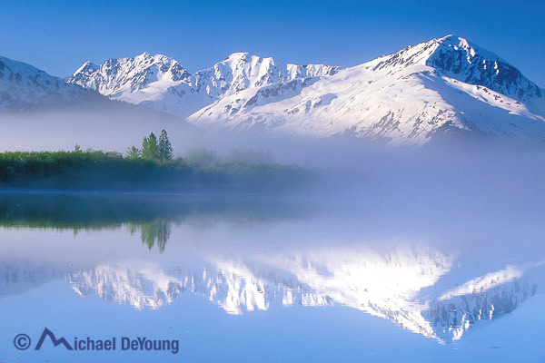Fog bank, Portage Valley, Alaska