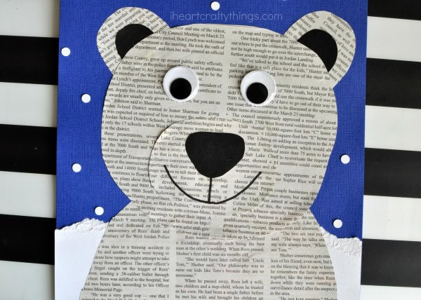 The Best Newspaper Polar Bear Craft On The Internet I Heart Crafty Things How to make paper rabbit ? the best newspaper polar bear craft on