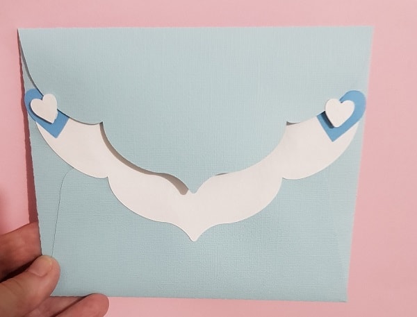 Finished envelope with embellishments in the post how to make a large envelope