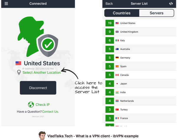 What is a VPN client software or app? The secret chocolate traffic network 14 What is a VPN client - ibVPN example by VladTalksTech