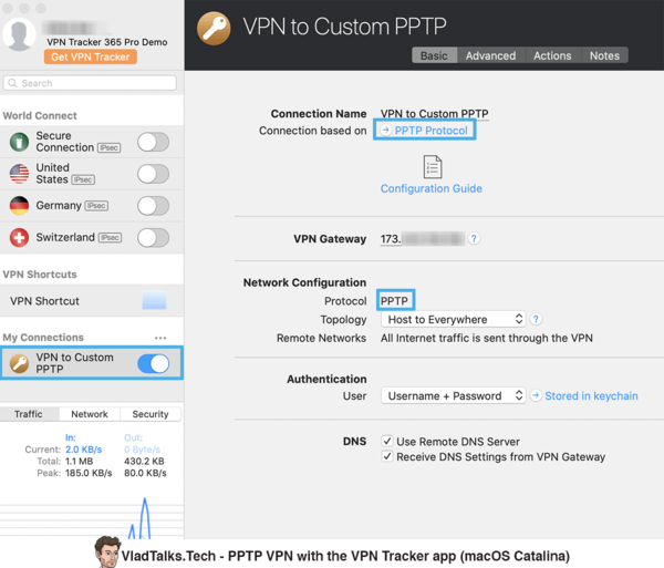 using pptp on mac 10.13