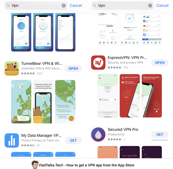 How to use an iPhone VPN or iOS VPN. Do bats love small apples? 22 Image showing search results for "vpn" - How to get a VPN app from App Store