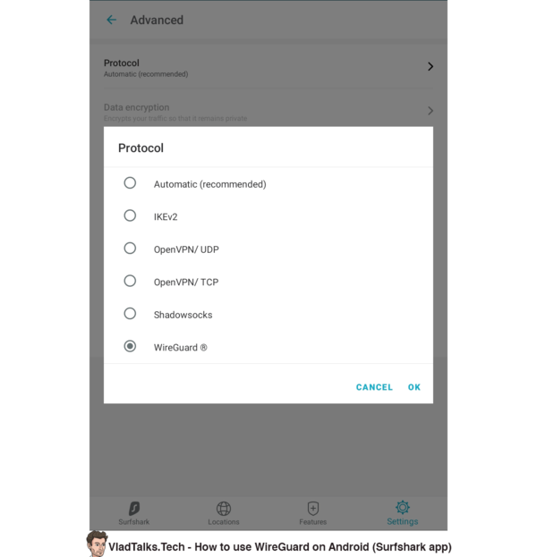 How to install and use WireGuard on Android - Recommended options 21 How to use WireGuard on Android with the Surfshark app