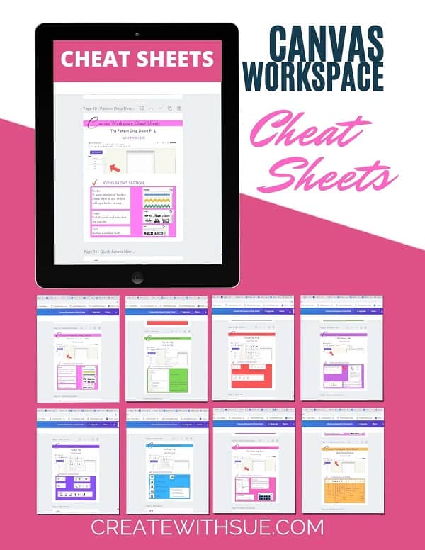 Canvas Workspace Cheat Sheets graphics