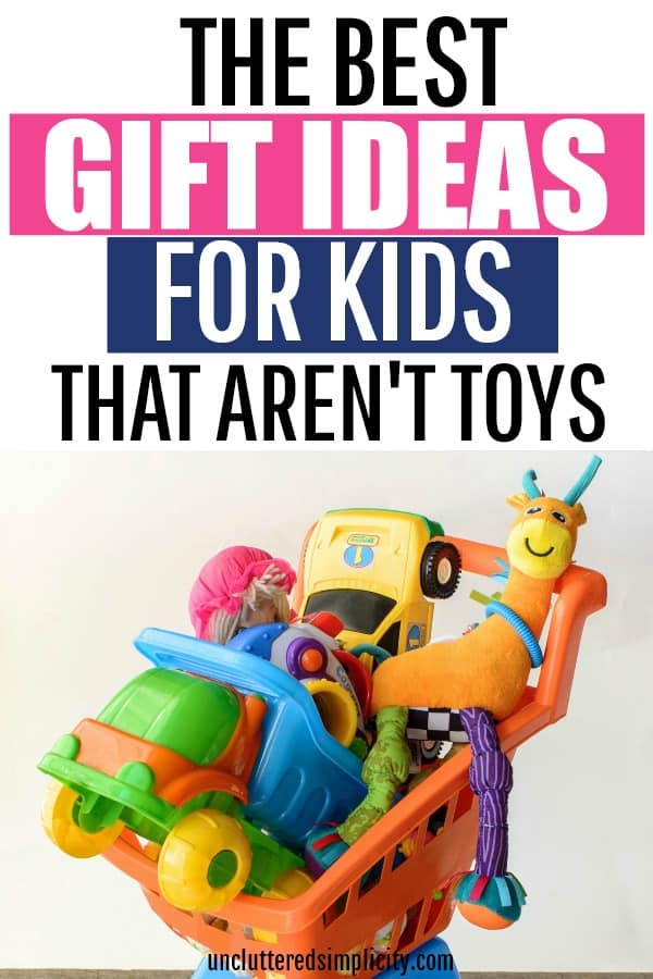 The Best Gift Ideas For Kids That Aren't Toys. Check out this huge list of clutter free gifts for kids for some holiday inspiration!