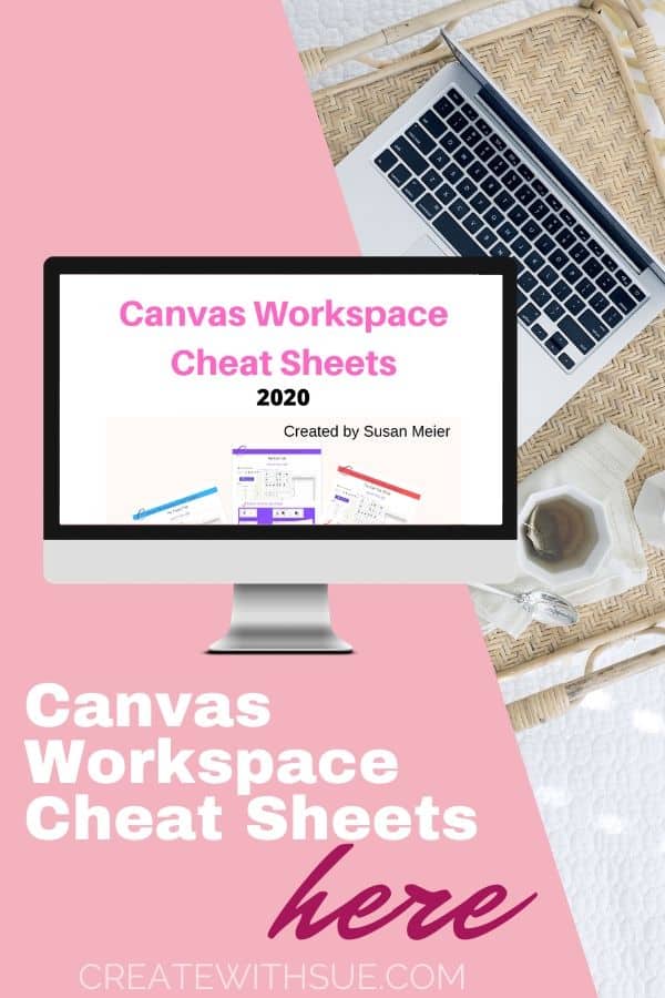 Canvas Workspace Cheat Sheets pinterest pin
