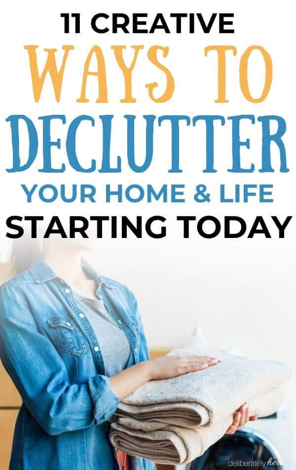 homemaker decluttering home