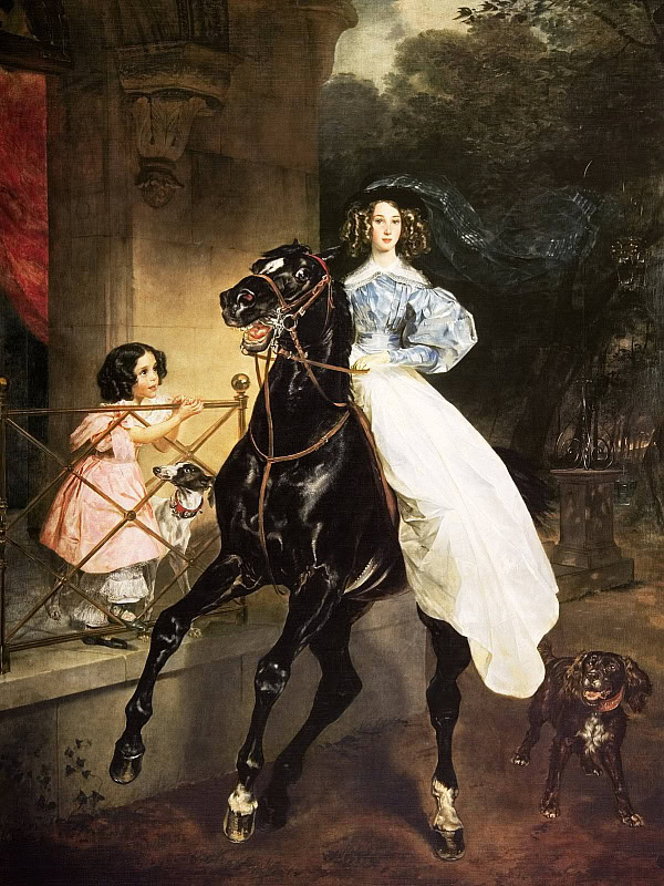 Карл Брюллов, «Всадница», 1832 г.
