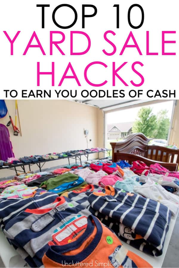 10 Yard Sale Tips That Ll Clear Your Clutter Fast With Free Printable Checklist Organize Declutter