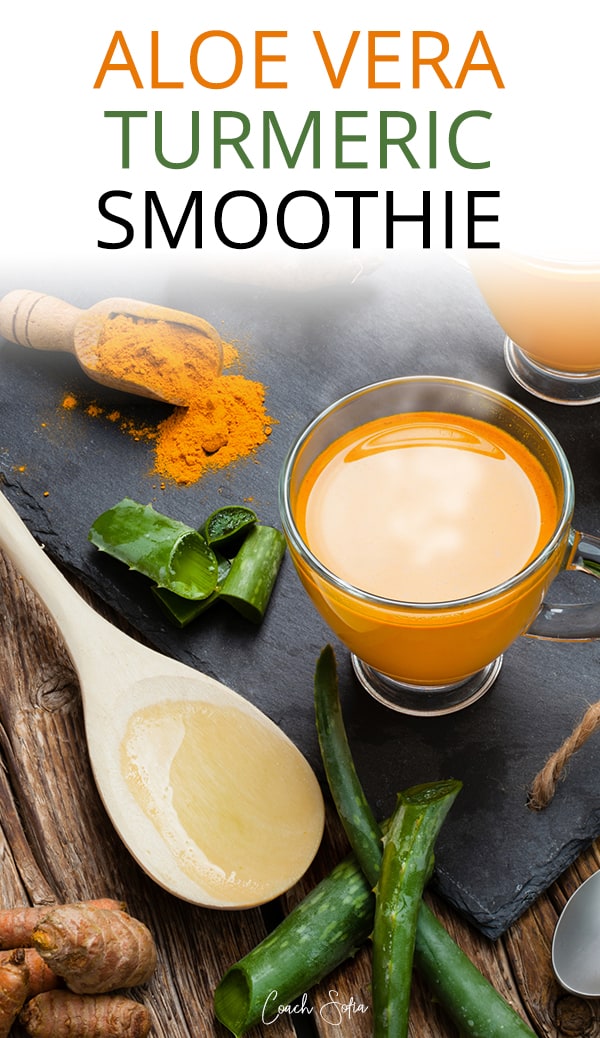 Aloe Vera and Turmeric Smoothie Drink Coach Sofia Fitness