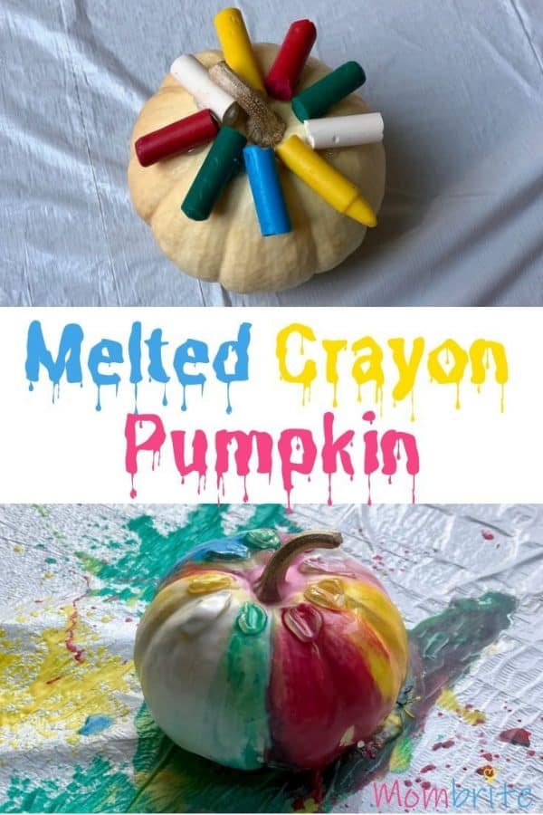 Melted Crayon Pumpkin