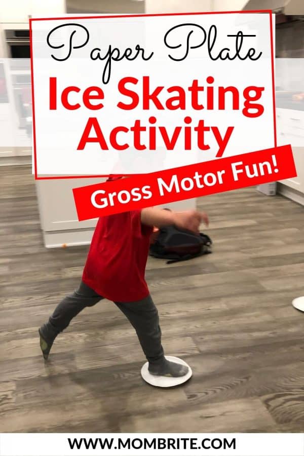 Paper Plate Ice Skating Activity