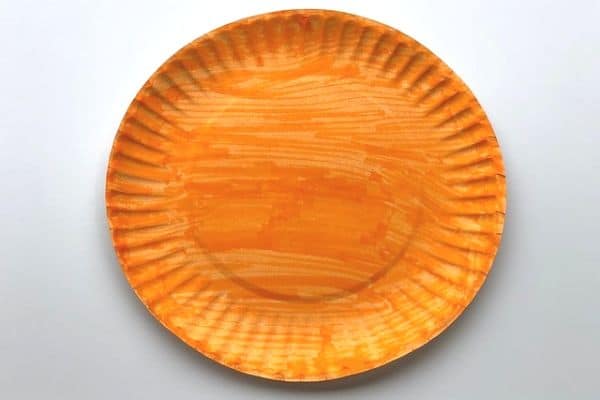 paper plate pumpkin 1