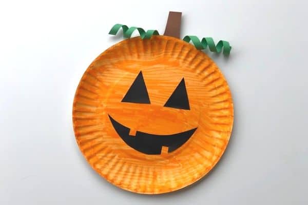 Paper Plate Pumpkin Crafts ~ Learn Play Imagine