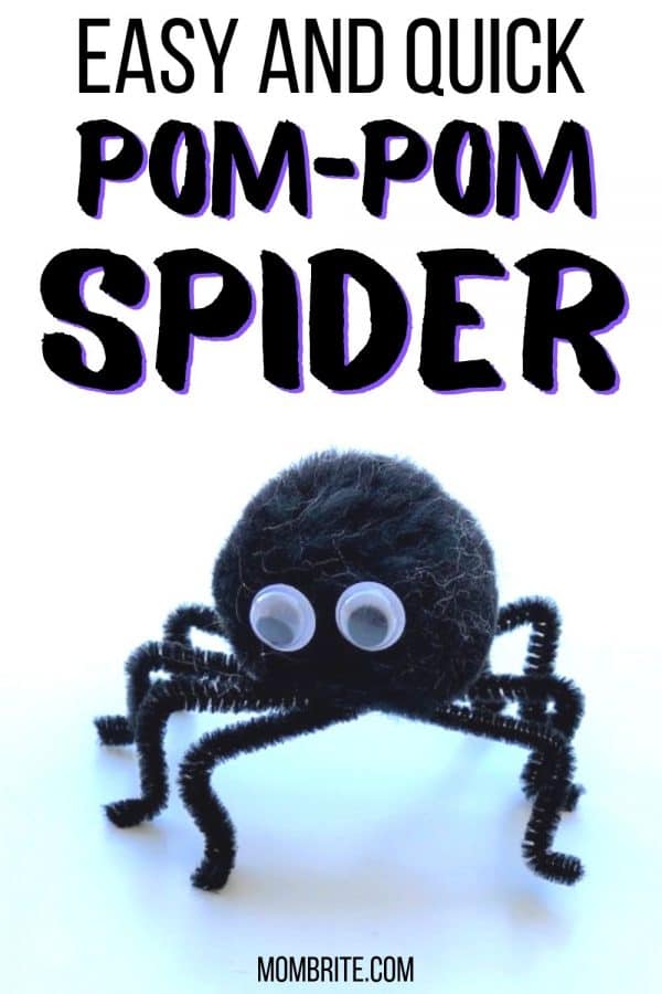 Spider Craft: Pom Pom Spider - Red Ted Art - Kids Crafts