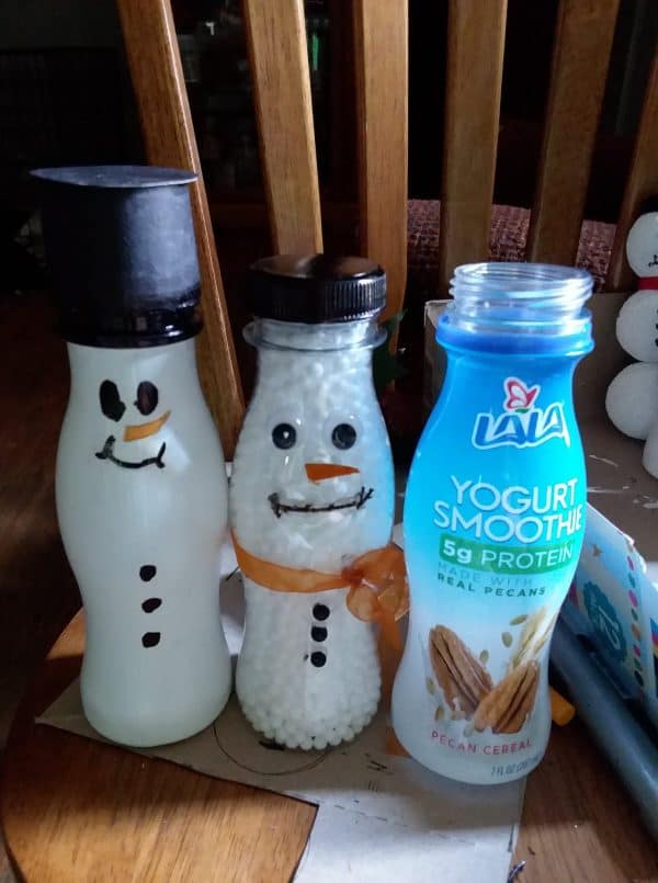 diy upcycled snowman