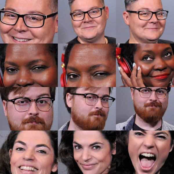 Baltimore headshot photo booths Collage of Baltimore headshot photography