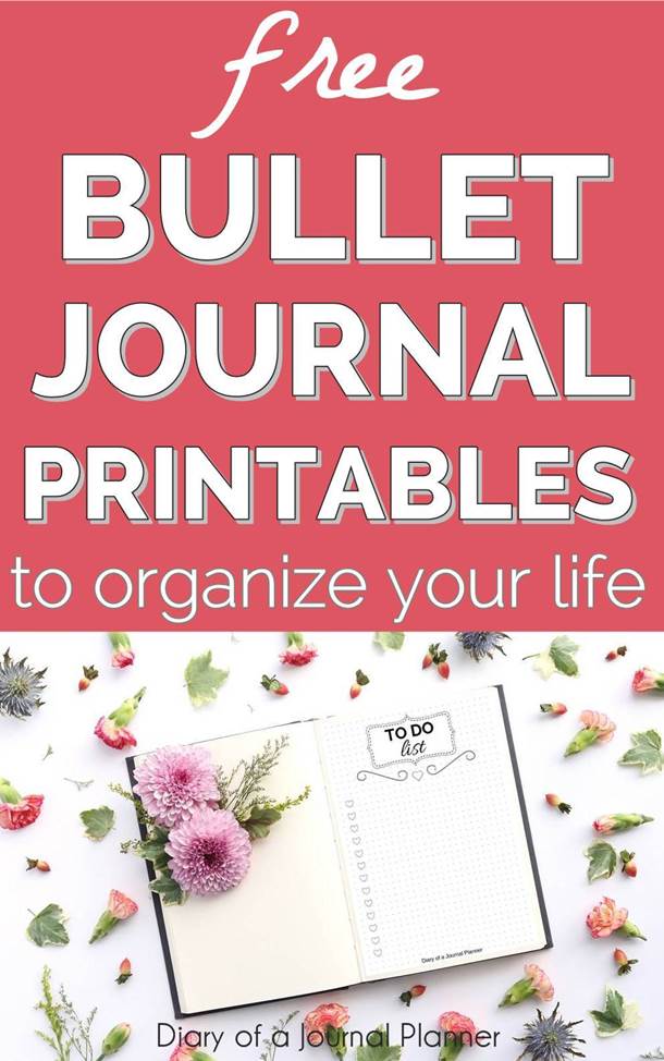 15 Totally Free Bullet Journal Printable To Organize Your