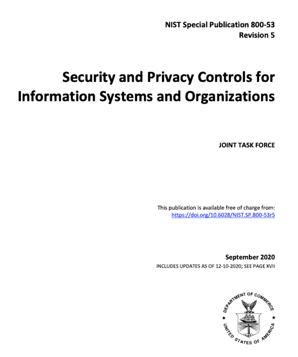 NIST 800-53 Security