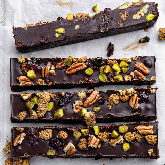 Fruit and Nut Chocolate Cake by Peachy Palate