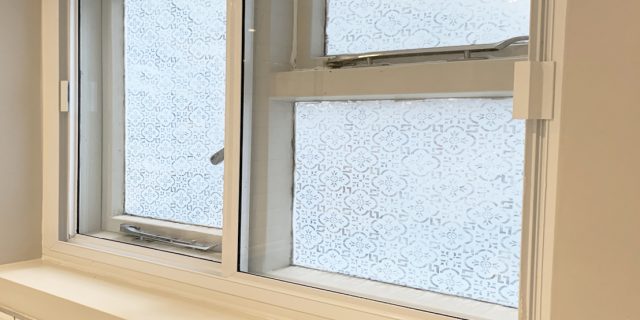 Example of secondary glazing in a casement window