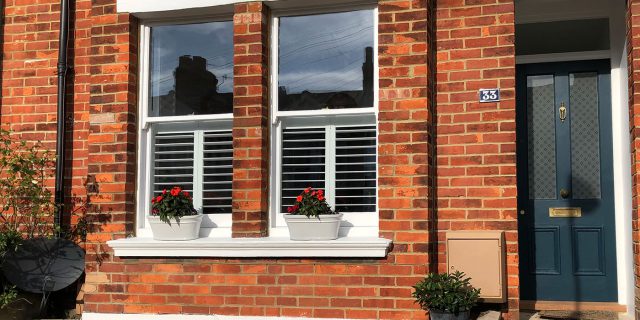 Front of Edwardian house with double glazing, double glazing brighton