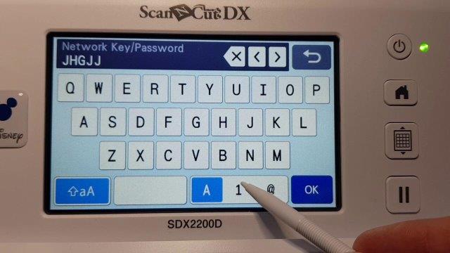 Adding your Wifi Network password during the set up.
