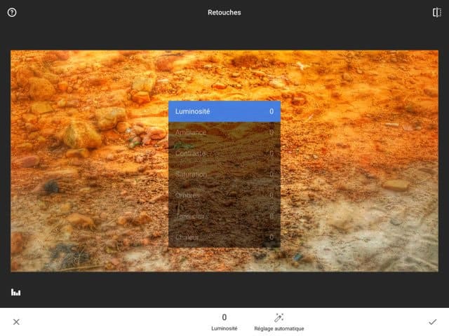 Snapseed 2.1, l’éditeur photo gratuit se fait peau neuve 2 Snapseed 2 : menu retouches